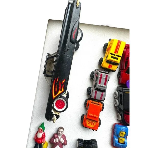 39 Vintage Toy Lot Tonka McDonalds Matchbox Stomper Hot Wheels Marvel 1980-2001